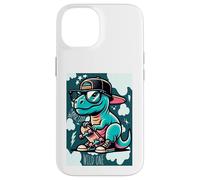 Carcasa para iPhone 14 Cool Skate Dino Baby Dinosaur Cartoon for Kids