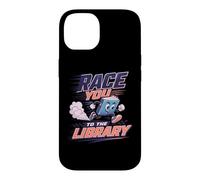 Carcasa para iPhone 14 Corre a la Biblioteca, Bibliotecario Amante de los Libros de Lectura Divertida