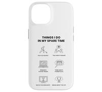 Carcasa para iPhone 14 Cosas Que Hago en mi Tiempo Libre: Entusiasta del Hockey sobre Hielo