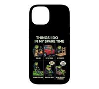 Carcasa para iPhone 14 Cosas Que Hago en mi Tiempo Libre Papá Humor asando a Funny Frog