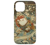 Carcasa para iPhone 14 Cosmic Cat Ukiyo E Espacio Japonés Neko