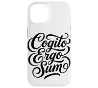 Carcasa para iPhone 14 Cotización de Pensador filósofo Latino de Cogito Ergo Sum