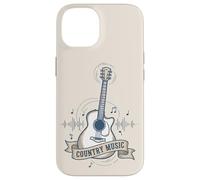 Carcasa para iPhone 14 Country Music Guitarra Soundwave Retro Western Cowgirl