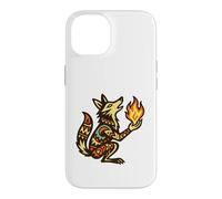 Carcasa para iPhone 14 Coyote roba Fuego Leyenda nativa Americana