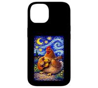 Carcasa para iPhone 14 Cozy Chicken Playing Guitar Whimsical Art Music Farmer Hen
