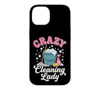 Carcasa para iPhone 14 Crazy Cleaning Lady Conserje