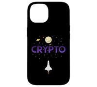 Carcasa para iPhone 14 Cryptocurrency Space Rocket Crypto Go Up Only In Crypto