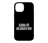Carcasa para iPhone 14 Cuba Si Bloqueo No Frase Cubana Espanol Politica