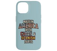 Carcasa para iPhone 14 Cubano y España Made In America Mix Heritage Vintage