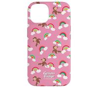 Carcasa para iPhone 14 Curious George Rainbow Spring All Over Print