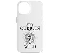 Carcasa para iPhone 14 Curious Stay Wild Question Mark Scribble Inspirational Love