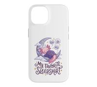 Carcasa para iPhone 14 Cute Axolotl My Favorite Sleepshirt Kawaii Teen Pajama