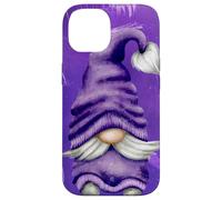 Carcasa para iPhone 14 Cute GNOME Graphic For Gardener and Spring and Summer Purple