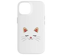 Carcasa para iPhone 14 Cute Sleepy Cat Face Adorable Feline Kitty Lover