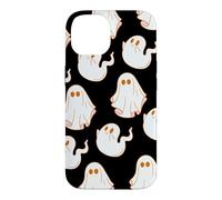Carcasa para iPhone 14 Cute Spooky Ghost Pastel Goth Retro Groovy Halloween Black