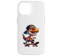 Carcasa para iPhone 14 Cute T-Rex Skateboard Baby Dinosaur Cartoon for Kids