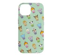 Carcasa para iPhone 14 Cute Womens Kids Girls Kawaii Bubble Boba Tea Animals