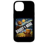 Carcasa para iPhone 14 Daddy & Mini Cute Bear Matching Día del Padre Noche Estrellada