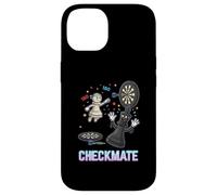 Carcasa para iPhone 14 Darts Chess Match Pawn 180 King Derrota Humor