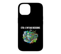 Carcasa para iPhone 14 Data Analyst Funny Ctrl Z My Bad Decisions