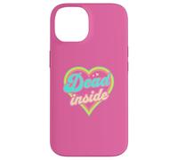 Carcasa para iPhone 14 Dead Inside Heart Retro Estético Pastel Rainbow Graphic