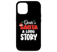 Carcasa para iPhone 14 Dear Santa A Long Story Funny Christmas Xmas