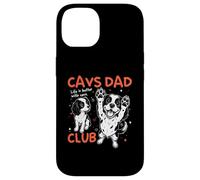 Carcasa para iPhone 14 Día del Padre de los Cavs Dad Club King Charles Cavalier Dog Dad Man
