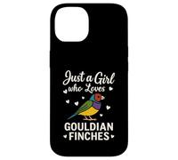 Carcasa para iPhone 14 Diamante de Gould Just a Girl Who Loves Gouldian Finch