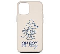 Carcasa para iPhone 14 Dibujo lineal retro vintage de Mickey Mouse Oh Boy de Disney