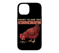 Carcasa para iPhone 14 Dibujos Animados Rhode Island Red Chicken Funny Farm Animal Cute Hen