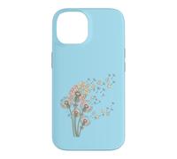 Carcasa para iPhone 14 Dientes de león y Mahjong Tiles Bam Crak Dots Make A Wish Flower