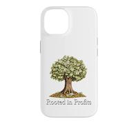 Carcasa para iPhone 14 Dinero y árbol arraigados en el diseño de finanzas de Beneficios