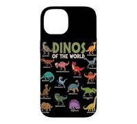 Carcasa para iPhone 14 Dinosaurios Lindos Amantes de los Animales jurásicos del Mundo