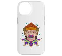 Carcasa para iPhone 14 Dios Mono hindú Hanuman