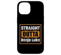 Carcasa para iPhone 14 Directamente Outta Banja Luka Bosnia y Herzegovina Retro