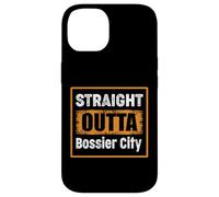 Carcasa para iPhone 14 Directamente Outta Bossier City Louisiana USA Retro Vintage
