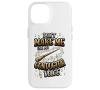 Carcasa para iPhone 14 Director de música No me Hagas Usar mi Voz de Director