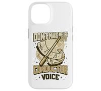 Carcasa para iPhone 14 Director de música No me Hagas Usar mi Voz de Director