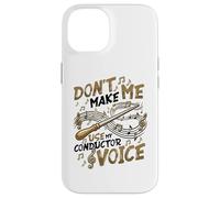 Carcasa para iPhone 14 Director de música No me Hagas Usar mi Voz de Director