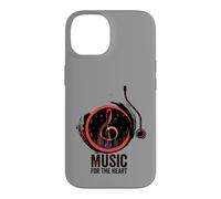 Carcasa para iPhone 14 Disco de Vinilo Retro de música para el corazón