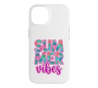 Carcasa para iPhone 14 Diseño de Hojas de Palmera de Hibisco Tropical Summer Vibes