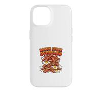 Carcasa para iPhone 14 Diseño Divertido de Bacon Stack Overflow para desayunar
