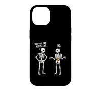 Carcasa para iPhone 14 Diseño Divertido y Bonito de Did You Eat My Pizza Skeleton