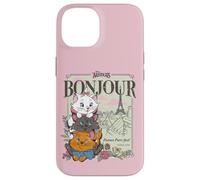 Carcasa para iPhone 14 Disney The Aristocats Marie Toulouse & Berlioz Bonjour