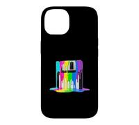 Carcasa para iPhone 14 Disquete Retro de Pintura goteando