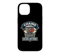Carcasa para iPhone 14 Divertida Cesta de Golf Chains Before Anything Frisbee Sport