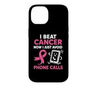 Carcasa para iPhone 14 Divertida superviviente de cáncer de Mama Pink Ribbon Warrior Antisocial