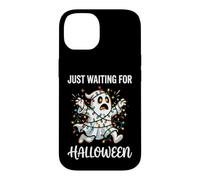 Carcasa para iPhone 14 Divertidas Luces de Navidad Fantasmas Esperando Halloween