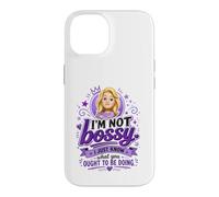 Carcasa para iPhone 14 Divertido Bossy Rubia De Dibujos Animados Mujer Púrpura Reina