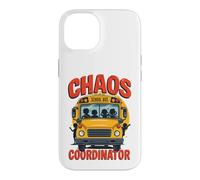 Carcasa para iPhone 14 Divertido Conductor de autobús Escolar Coordinador Profesional de Caos